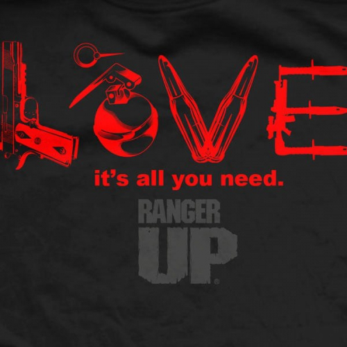 Женская футболка Ranger Up Black Love купить